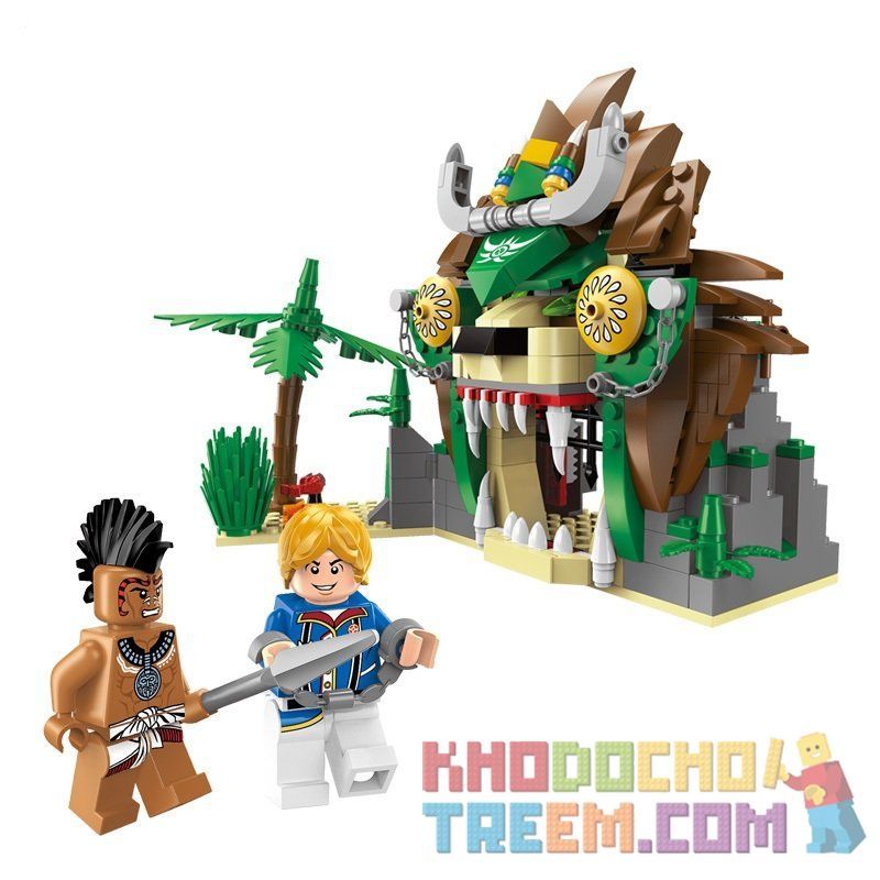 Enlighten 1308 Qman 1308 non  NHÀ TÙ SƯ TỬ bộ đồ chơi xếp lắp ráp ghép mô hình Pirates Of The Caribbean LEGENDARY PIRATES Cướp Biển Vùng Caribe 328 khối