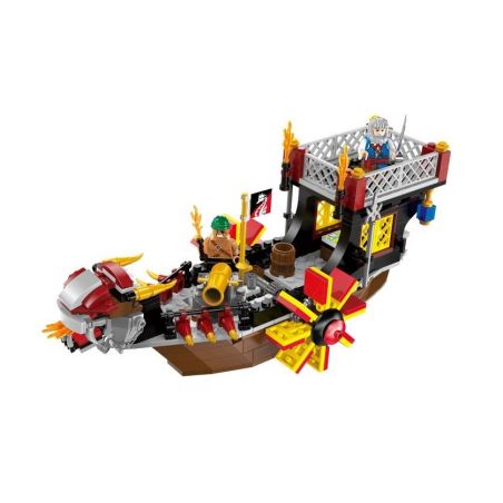 Enlighten 1307 Qman 1307 non  TÀU CON TRAI CỦA BIỂN CẢ bộ đồ chơi xếp lắp ráp ghép mô hình Pirates Of The Caribbean LEGENDARY PIRATES Cướp Biển Vùng Caribe 345 khối