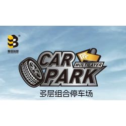 United Imagine JKC7301 Car Park Xếp hình lắp ráp ghép mô hình Bãi đậu xe kết hợp nhiều tầng