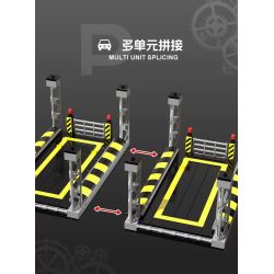 United Imagine JKC7301 Car Park Xếp hình lắp ráp ghép mô hình Bãi đậu xe kết hợp nhiều tầng