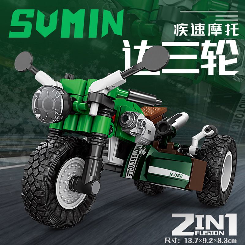 KAZI GBL BOZHI KY6160 Xếp hình lắp ráp ghép mô hình 8 loại xe máy nhanh