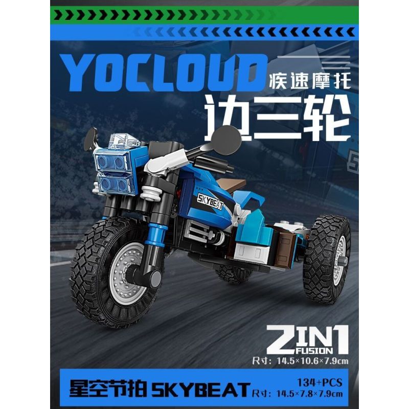 KAZI GBL BOZHI KY6160 Xếp hình lắp ráp ghép mô hình 8 loại xe máy nhanh