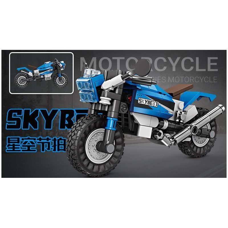 KAZI GBL BOZHI KY6160 Xếp hình lắp ráp ghép mô hình 8 loại xe máy nhanh