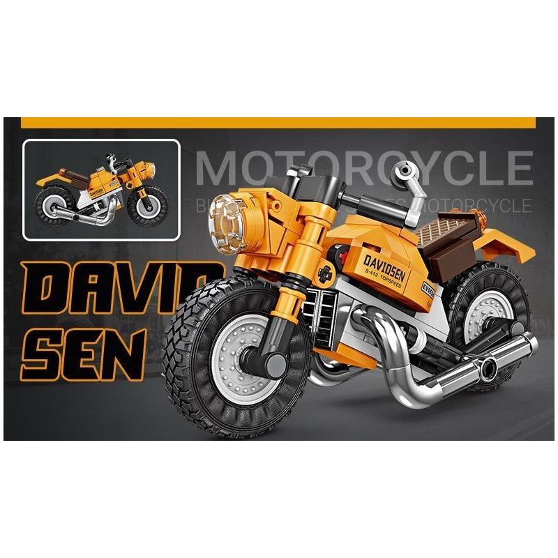 KAZI GBL BOZHI KY6160 Xếp hình lắp ráp ghép mô hình 8 loại xe máy nhanh