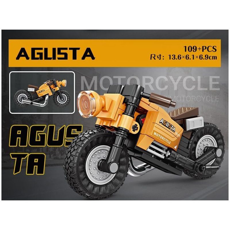 KAZI GBL BOZHI KY6160 Xếp hình lắp ráp ghép mô hình 8 loại xe máy nhanh