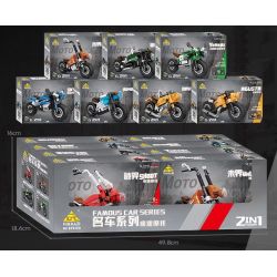 KAZI GBL BOZHI KY6160 Xếp hình lắp ráp ghép mô hình 8 loại xe máy nhanh