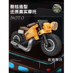 KAZI GBL BOZHI KY6160 Xếp hình lắp ráp ghép mô hình 8 loại xe máy nhanh