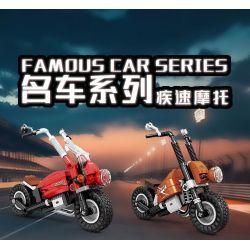 KAZI GBL BOZHI KY6160 Xếp hình lắp ráp ghép mô hình 8 loại xe máy nhanh