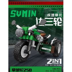 KAZI GBL BOZHI KY6160 Xếp hình lắp ráp ghép mô hình 8 loại xe máy nhanh