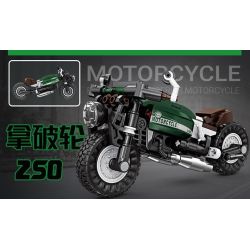 KAZI GBL BOZHI KY6160 Xếp hình lắp ráp ghép mô hình 8 loại xe máy nhanh