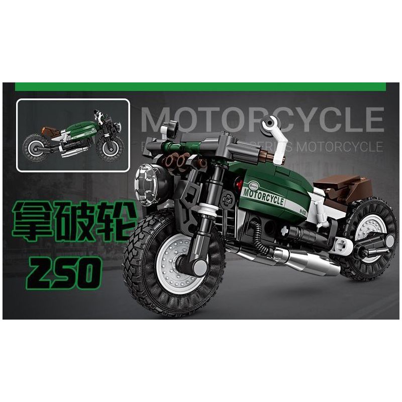 KAZI GBL BOZHI KY6160 Xếp hình lắp ráp ghép mô hình 8 loại xe máy nhanh