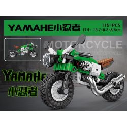 KAZI GBL BOZHI KY6160 Xếp hình lắp ráp ghép mô hình 8 loại xe máy nhanh