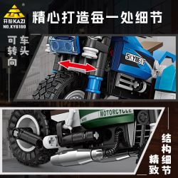 KAZI GBL BOZHI KY6160 Xếp hình lắp ráp ghép mô hình 8 loại xe máy nhanh