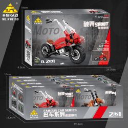 KAZI GBL BOZHI KY6160 Xếp hình lắp ráp ghép mô hình 8 loại xe máy nhanh