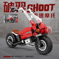 KAZI GBL BOZHI KY6160 Xếp hình lắp ráp ghép mô hình 8 loại xe máy nhanh