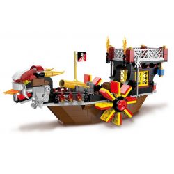 Enlighten 1307 Qman 1307 non  TÀU CON TRAI CỦA BIỂN CẢ bộ đồ chơi xếp lắp ráp ghép mô hình Pirates Of The Caribbean LEGENDARY PIRATES Cướp Biển Vùng Caribe 345 khối