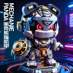 Hopeful 89142 Mechanie Panda Xếp hình lắp ráp ghép mô hình Punk Panda Mecha