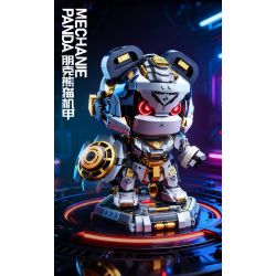 Hopeful 89142 Mechanie Panda Xếp hình lắp ráp ghép mô hình Punk Panda Mecha