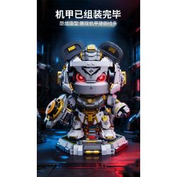 Hopeful 89142 Mechanie Panda Xếp hình lắp ráp ghép mô hình Punk Panda Mecha