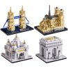 Hopeful 55503 Xếp hình lắp ráp ghép mô hình 4 tòa nhà nổi tiếng thế giới