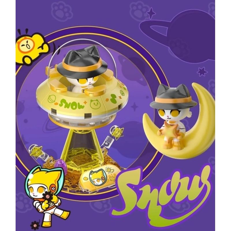 FUNIFY W8109 Xếp hình lắp ráp ghép mô hình Ban nhạc Hululu: Tuyển dụng 8 loại cabin Meow Meow