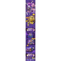 FUNIFY W8109 Xếp hình lắp ráp ghép mô hình Ban nhạc Hululu: Tuyển dụng 8 loại cabin Meow Meow