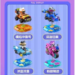 FUNIFY W8108 Xếp hình lắp ráp ghép mô hình Hululu Band: Meow Shadow Flying Shaker 6 mẫu