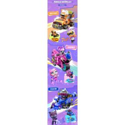 FUNIFY W8108 Xếp hình lắp ráp ghép mô hình Hululu Band: Meow Shadow Flying Shaker 6 mẫu