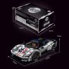 EIKEE Y18004 F80 3.0T V6 Xếp hình lắp ráp ghép mô hình Ferrari F80