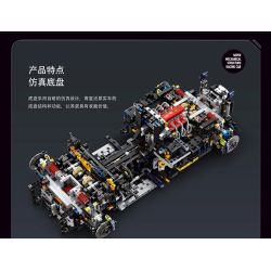 EIKEE Y18004 F80 3.0T V6 Xếp hình lắp ráp ghép mô hình Ferrari F80