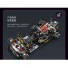 EIKEE Y18004 F80 3.0T V6 Xếp hình lắp ráp ghép mô hình Ferrari F80
