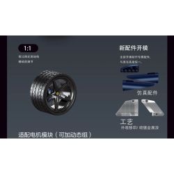 EIKEE Y18004 F80 3.0T V6 Xếp hình lắp ráp ghép mô hình Ferrari F80