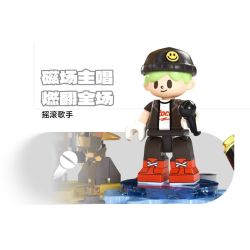 Gobricks B2025R We Will Rock You Xếp hình lắp ráp ghép mô hình Buổi hòa nhạc FUN loa thông minh Xiaodu