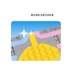 Gobricks B2025R We Will Rock You Xếp hình lắp ráp ghép mô hình Buổi hòa nhạc FUN loa thông minh Xiaodu