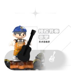Gobricks B2025R We Will Rock You Xếp hình lắp ráp ghép mô hình Buổi hòa nhạc FUN loa thông minh Xiaodu