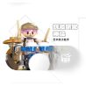 Gobricks B2025R We Will Rock You Xếp hình lắp ráp ghép mô hình Buổi hòa nhạc FUN loa thông minh Xiaodu