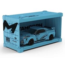 Pibo PB8846 Xếp hình lắp ráp ghép mô hình Xe thể thao Nissan Ares GTR 1:32