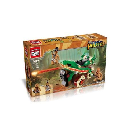 Enlighten 1304 Qman 1304 non  MÁY BẮN TÊN CỦA THỔ DÂN bộ đồ chơi xếp lắp ráp ghép mô hình Pirates Of The Caribbean LEGENDARY PIRATES Cướp Biển Vùng Caribe 146 khối