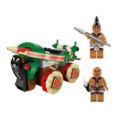 Enlighten 1304 Qman 1304 non  MÁY BẮN TÊN CỦA THỔ DÂN bộ đồ chơi xếp lắp ráp ghép mô hình Pirates Of The Caribbean LEGENDARY PIRATES Cướp Biển Vùng Caribe 146 khối