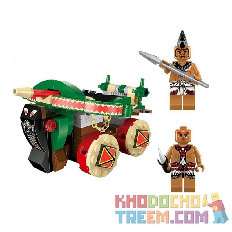 Enlighten 1304 Qman 1304 non  MÁY BẮN TÊN CỦA THỔ DÂN bộ đồ chơi xếp lắp ráp ghép mô hình Pirates Of The Caribbean LEGENDARY PIRATES Cướp Biển Vùng Caribe 146 khối