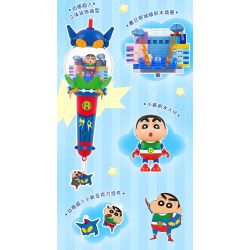AREA-X AB0159 Xếp hình lắp ráp ghép mô hình Crayon Shin-chan Dynamic Energy Stick: Dynamic Superman Show