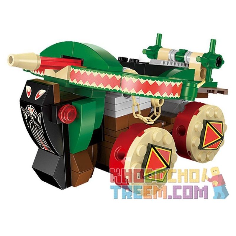 Enlighten 1304 Qman 1304 non  MÁY BẮN TÊN CỦA THỔ DÂN bộ đồ chơi xếp lắp ráp ghép mô hình Pirates Of The Caribbean LEGENDARY PIRATES Cướp Biển Vùng Caribe 146 khối