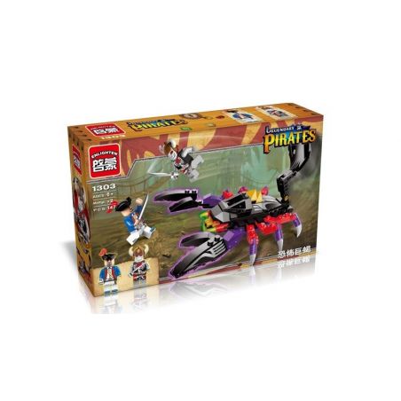 Enlighten 1303 Qman 1303 non  CỖ XE BỌ CẠP bộ đồ chơi xếp lắp ráp ghép mô hình Pirates Of The Caribbean LEGENDARY PIRATES Cướp Biển Vùng Caribe 147 khối