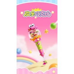 AREA-X AB0160 Xếp hình lắp ráp ghép mô hình Bút hỗ trợ năng lượng năng động Crayon Shin-chan: Tỷ lệ sô cô la hạnh phúc
