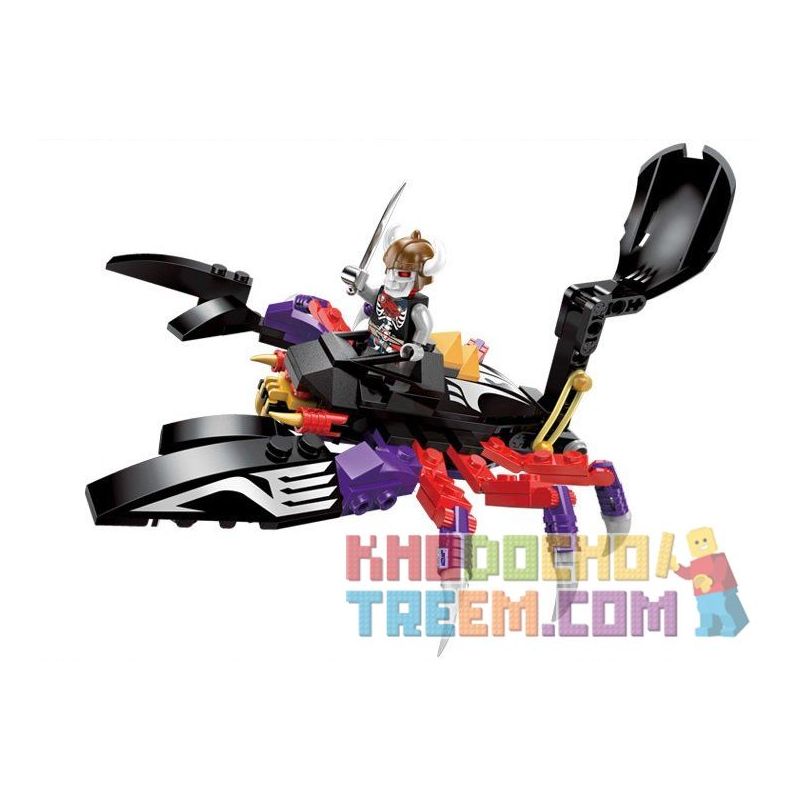 Enlighten 1303 Qman 1303 non  CỖ XE BỌ CẠP bộ đồ chơi xếp lắp ráp ghép mô hình Pirates Of The Caribbean LEGENDARY PIRATES Cướp Biển Vùng Caribe 147 khối