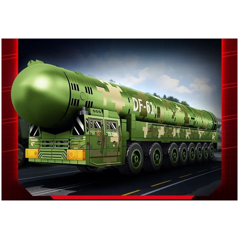 SEMBO 203265 Xếp hình lắp ráp ghép mô hình Tên lửa liên lục địa Dongfeng-61 1:45