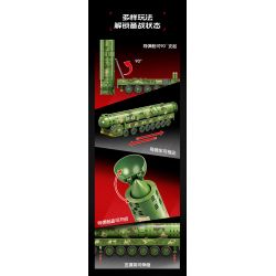 SEMBO 203265 Xếp hình lắp ráp ghép mô hình Tên lửa liên lục địa Dongfeng-61 1:45