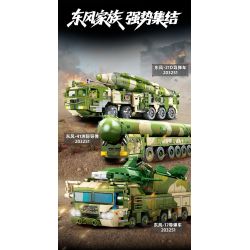 SEMBO 203265 Xếp hình lắp ráp ghép mô hình Tên lửa liên lục địa Dongfeng-61 1:45