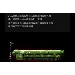 SEMBO 203265 Xếp hình lắp ráp ghép mô hình Tên lửa liên lục địa Dongfeng-61 1:45