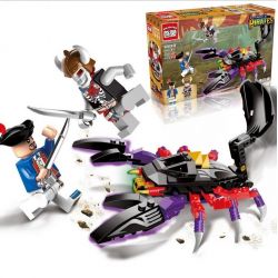 Enlighten 1303 Qman 1303 non  CỖ XE BỌ CẠP bộ đồ chơi xếp lắp ráp ghép mô hình Pirates Of The Caribbean LEGENDARY PIRATES Cướp Biển Vùng Caribe 147 khối